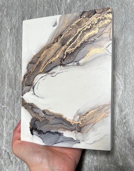 Grey and Gold Art for Walls, Alternative Art Wings — DISARRAY