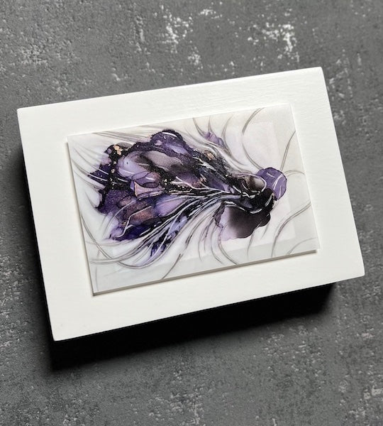 Purple Wall Art, Surreal Painting, Otherworldly — FLOURISH